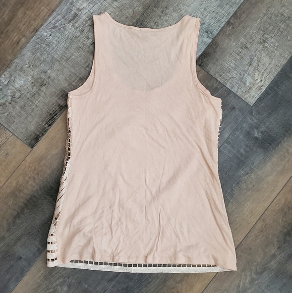 Express Knitted Tank Top Gold S - Picture 2 of 5